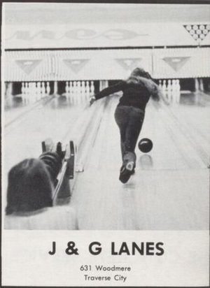 J&G Lanes (T.C. Recreation) - 1974 Tc High School Yearbook Ad (newer photo)